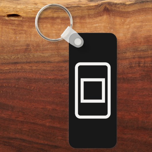 Zener-Kaart | Holle vierkant Sleutelhanger (Voorkant)