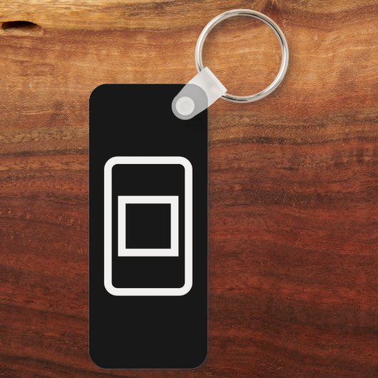 Zener-Kaart | Holle vierkant Sleutelhanger (Achterkant)