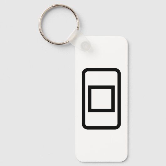 Zener-Kaart | Holle vierkant Sleutelhanger (Voorkant)
