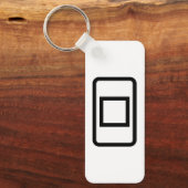 Zener-Kaart | Holle vierkant Sleutelhanger (Voorkant)