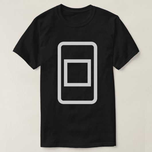 Zener-Kaart | Holle vierkant T-shirt (Design voorkant)