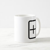Zener-Kaart | plusteken Koffiemok (Voorkant rechts)