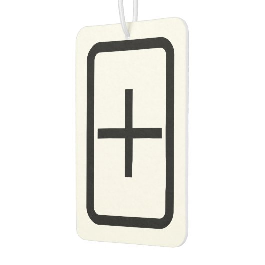 Zener-Kaart | plusteken Luchtverfrisser (Links)