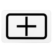 Zener-Kaart | plusteken Magneet (Horizontaal)