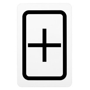 Zener-Kaart   plusteken Magneet