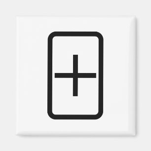 Zener-Kaart   plusteken Magneet