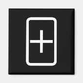 Zener-Kaart | plusteken Magneet (Voorkant)