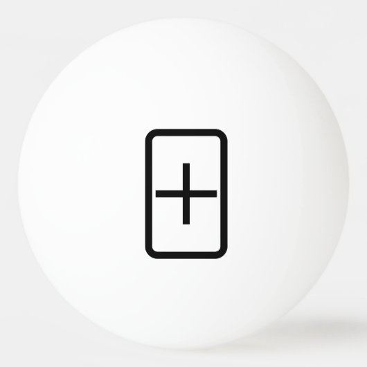 Zener-Kaart | plusteken Pingpongbal (Voorkant)