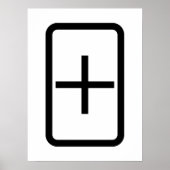 Zener-Kaart | plusteken Poster (Voorkant)