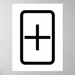 Zener-Kaart   plusteken Poster