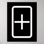 Zener-Kaart | plusteken Poster (Voorkant)