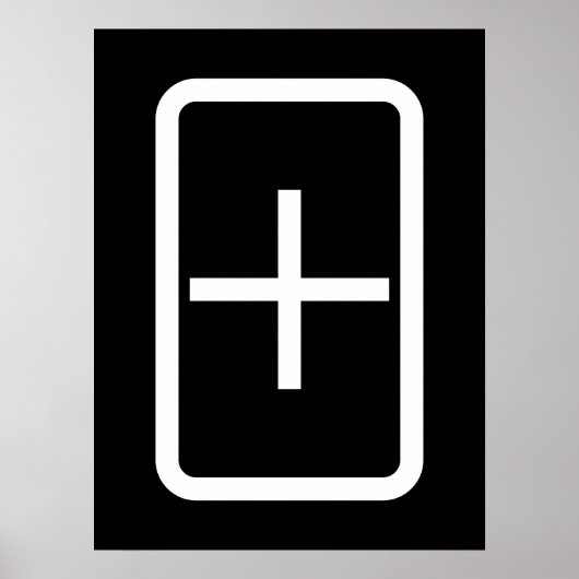 Zener-Kaart | plusteken Poster (Voorkant)