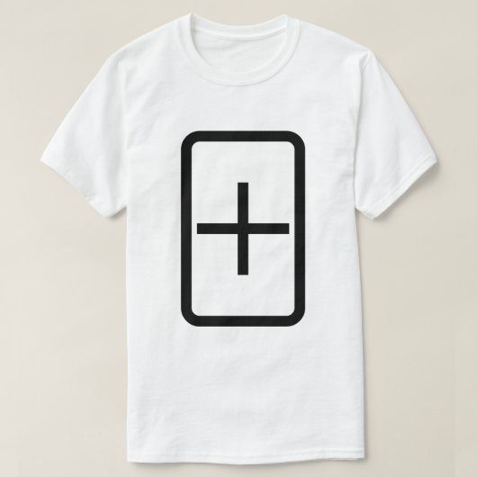 Zener-Kaart | plusteken T-shirt (Design voorkant)