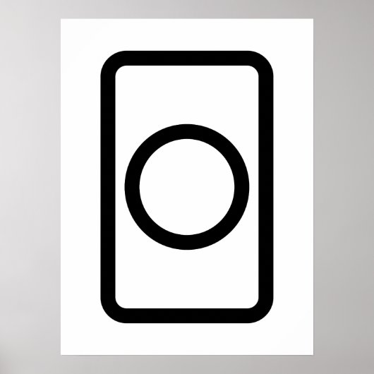 Zenerkaart | Holle Cirkel Poster (Voorkant)