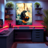 Zenfire Monnik – Het Pad van Eeuwige Vlammen Poster