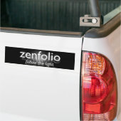 Zenfolio Black Bumpersticker (Op Truck)
