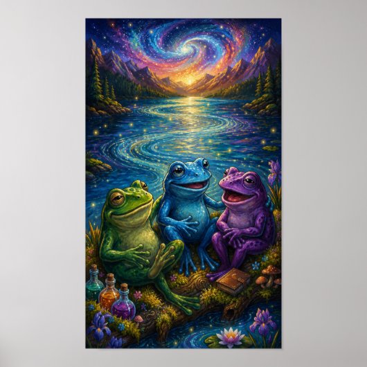 ZenFrogPortret Poster (Voorkant)