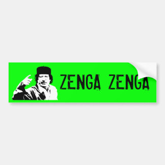 Zenga Zenga! (technische uitgave) Bumpersticker