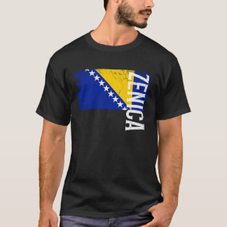 Zenica Bosnië Vlag Voor Bosnische Mannen Vrouwen K T-shirt