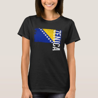 Zenica Bosnië Vlag Voor Bosnische Mannen Vrouwen K T-shirt