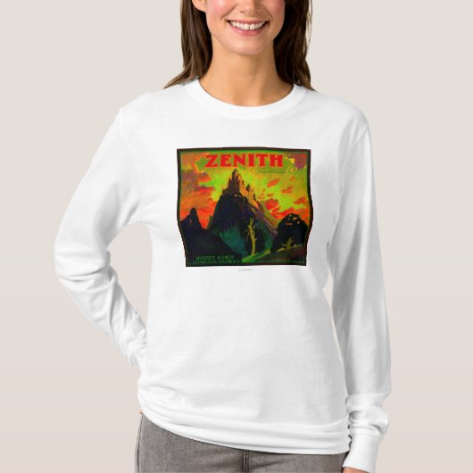 Zenith Oranje LabelWhittier, CA T-shirt (Voorkant)