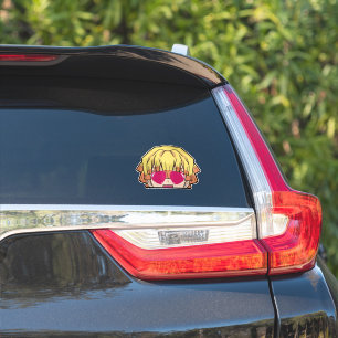 Zenitsu Peeker Sticker – Demon Slayer Vinyl Decal