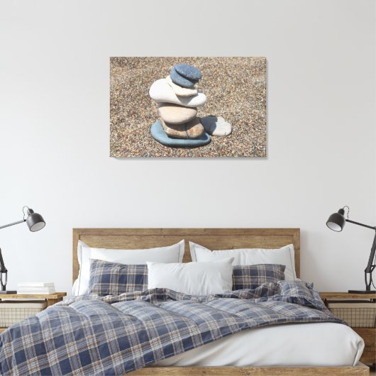 Zenpitten Canvas Afdruk (Insitu (Slaapkamer))