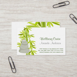 Zenpitten en bamboe visitekaartje