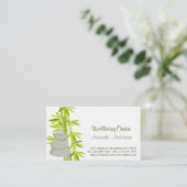 Zenpitten en bamboe visitekaartje (Staand voorkant)
