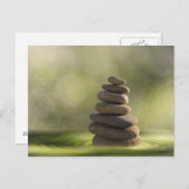 Zenpitten in het briefkaart van water (Voorkant / Achterkant)