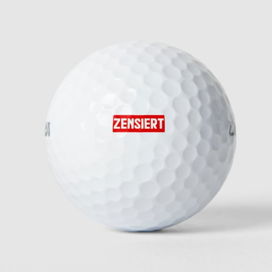 zensiert golfballen (Voorkant)