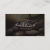 Zenstone pad massage therapeut visitekaartje (Achterkant)