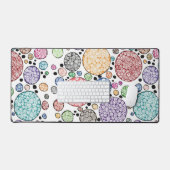 Zentangle circles pattern bureaumat (Keyboard & Muis)