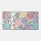 Zentangle circles pattern bureaumat (Voorkant)