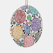 Zentangle circles pattern keramisch ornament (Rechts)