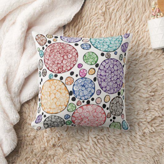 Zentangle circles pattern kussen (Deken)