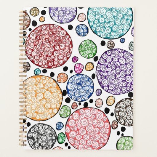 Zentangle circles pattern planner (Voorkant)