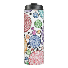 Zentangle circles pattern thermosbeker