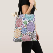 Zentangle circles pattern tote bag (Dichtbij)
