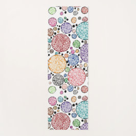 Zentangle circles pattern yogamat