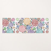 Zentangle circles pattern yogamat (Voorkant (horizontaal))