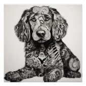 Zentangle Dog Perfect Poster (Voorkant)