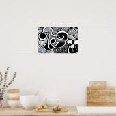 Zentangle Expansion of the Mind | Abstract Line Ma Poster (Keuken)