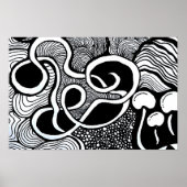Zentangle Expansion of the Mind | Abstract Line Ma Poster (Voorkant)