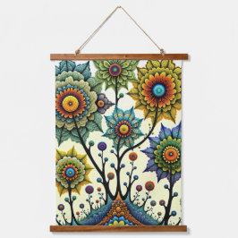 Zentangle Floral Dreamscape Hangend Wandkleed