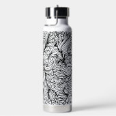 Zentangle flower and paisley doodle design waterfles (Rechts)