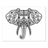 Zentangle Geïnspireerd Olifant 2 Rubberstempel (Afrduk)