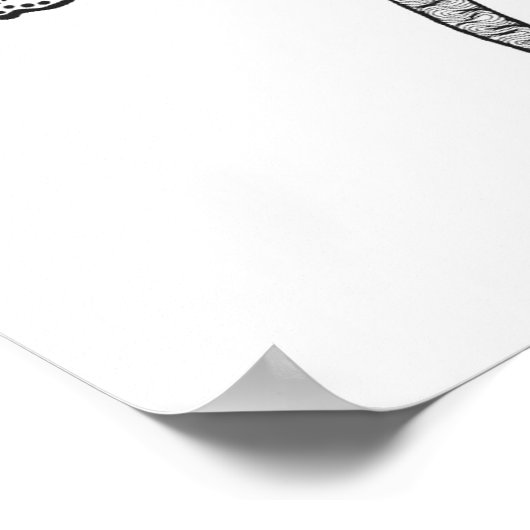 Zentangle geïnspireerd olifant poster (Hoek)