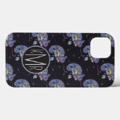 Zentangle Hagedis | Monogram Case-Mate iPhone Case (Achterkant (horizontaal))