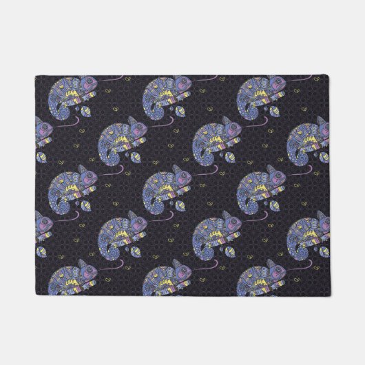 Zentangle Lizard Deurmat (Voorkant)